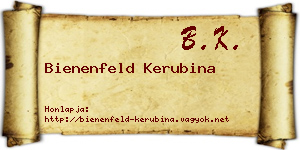 Bienenfeld Kerubina névjegykártya